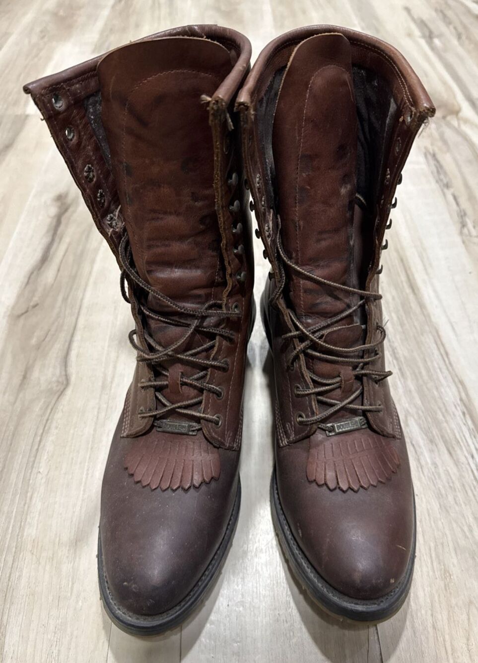 Double-H Lewis Brown AeroGlide 7 Packer  Kiltie Work Men's 10D Western Boots